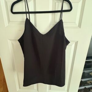 Topshop Black Fitted Camisole with Spaghetti Straps